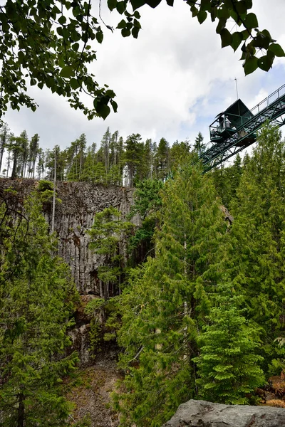 Whistler Canadá Junio 2019 Whistler Bungee Bridge Una Las Atracciones —  Fotos de Stock