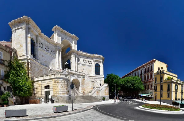 Cagliari Italien Augusti 2019 Bastione Saint Remy Befästningar Castello Kvartalet — Stockfoto