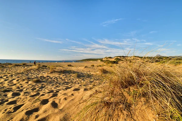 Piscinas Sardinia Itália Agosto 2019 Pessoas Caminhando Duna Piscinas Sardenha — Fotografia de Stock