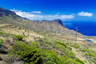 Coastline of Alojera, La Gomera, Canary Island, Spain clipart