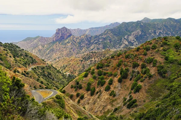 Küste von alojera, la gomera, kanarische Insel, Spanien — Stockfoto