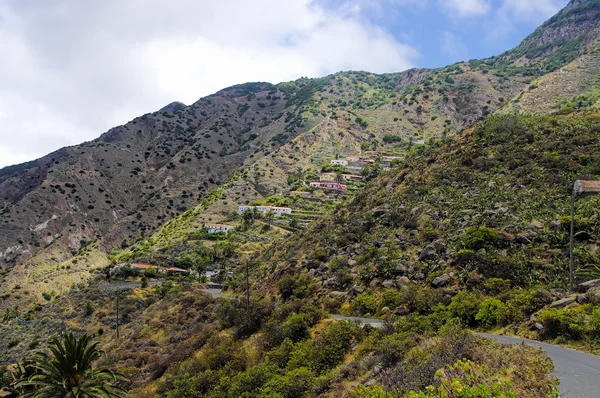 Die arguamul küstenblick, la gomera, kanarische insel, spanien — Stockfoto