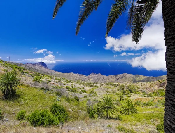 Arguamul pobřeží pohled, La Gomera, Kanárských ostrovů, Španělsko — Stock fotografie