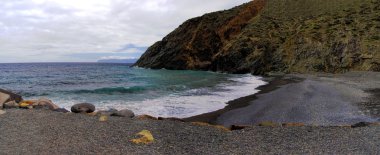 The beach near Castillo Del Mar, La Gomera, Canary, Spain clipart