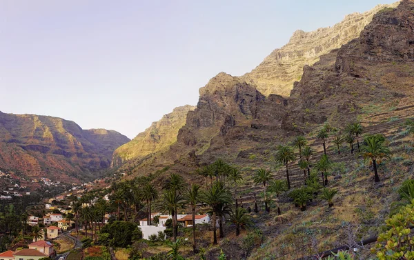 La Gomera island. The Valle Gran Rey, Canary, Spain — Stock Photo, Image