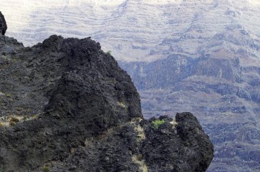 La Gomera Adası. Valle Gran Rey, Kanarya, İspanya