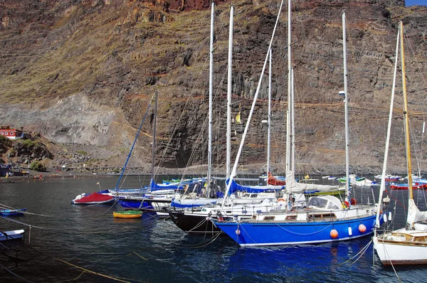 Ostrov La Gomera. Marina Valle Gran Rey, Kanárské ostrovy, Španělsko — Stock fotografie