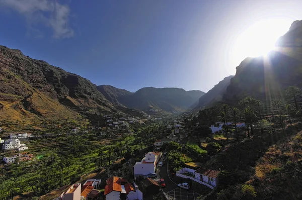 La Gomera island. The Valle Gran Rey, Canary, Spain — Stock Photo, Image
