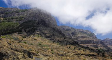 Taguluche village, La Gomera, Kanarya Adaları yakınındaki kırsal manzara 