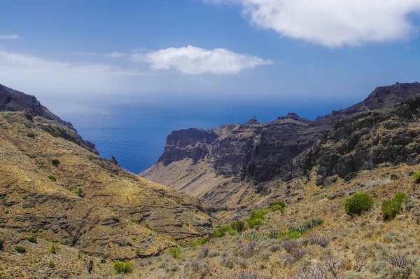 Landsbygdens landskap nära Taguluche village, La Gomera, Kanarieöarna — Stockfoto