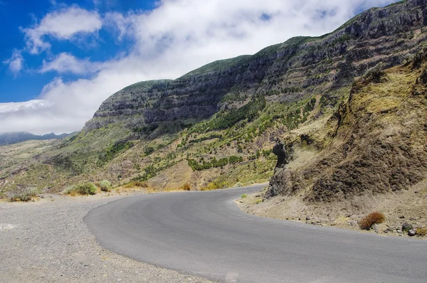 Wiejski krajobraz w pobliżu Taguluche village, La Gomera, Wyspy Kanaryjskie — Zdjęcie stockowe