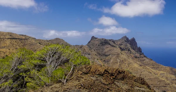 Landschap in de buurt van Taguluche dorp, La Gomera, Canarische eilanden — Stockfoto