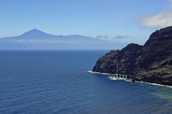 Playa Santa Catalina - Pescante de Hermigua, La Gomera Island, Canary, Spain — Stock Photo, Image