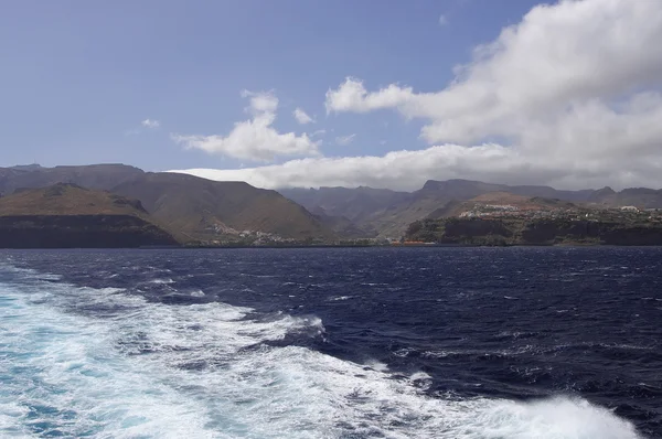 Pobřeží La Gomera ostrov, datlovník, Španělsko — Stock fotografie