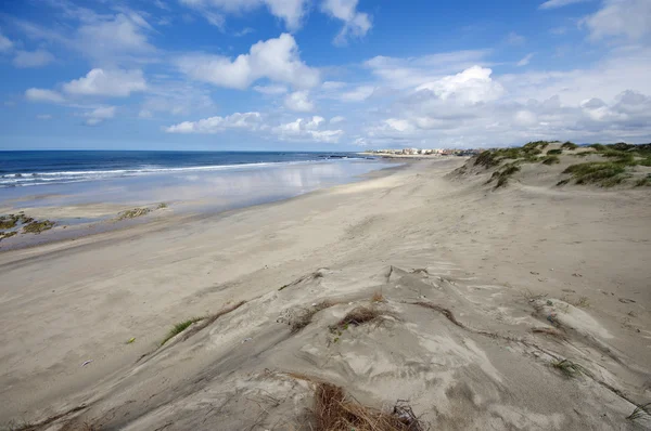 Duna e praia no norte de Portugal nas imediações da cidade de Esposende . — Fotografia de Stock