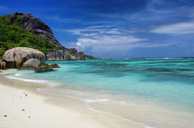 Anse kaynak d'argent beach, la digue Adası, seyshelles