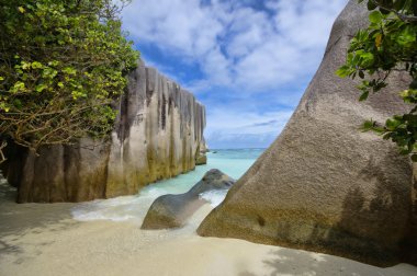 Anse kaynak d'argent beach, la digue Adası, seyshelles