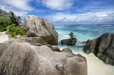 Anse kaynak d'argent beach, la digue Adası, seyshelles