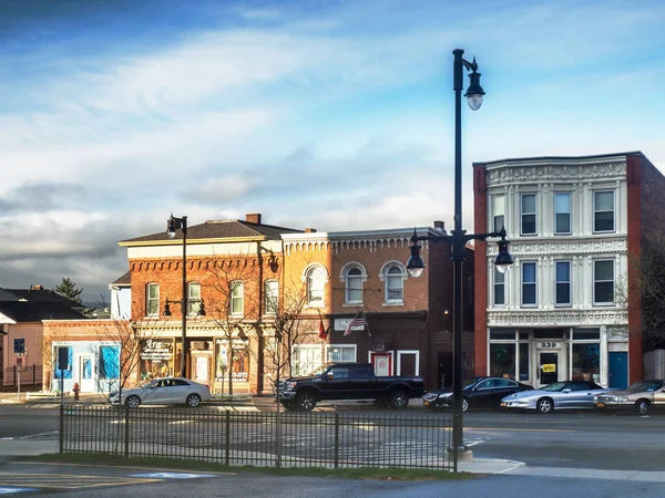 Siracusa Nueva York Abril 2021 Vista Negocios Arquitectura Histórico Barrio — Foto de Stock