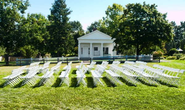 Chairs for a ceremony — Stock Photo, Image