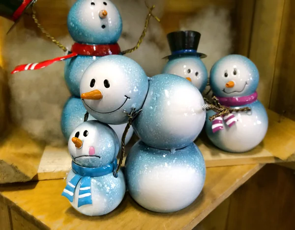 Little snowmen figurines — Stock Photo, Image