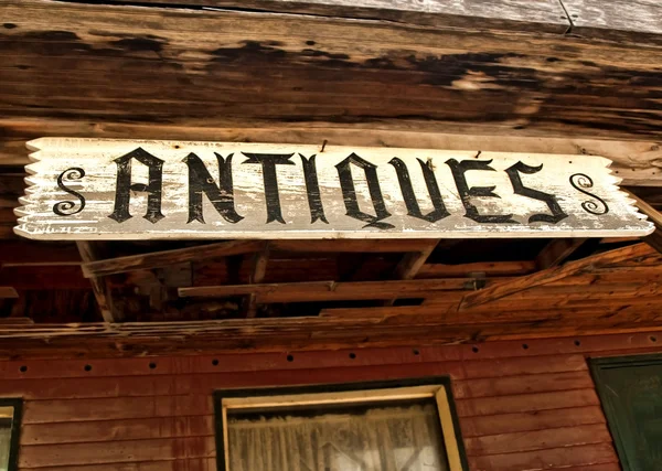 Antiques sign — Stock Photo, Image
