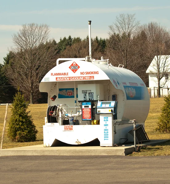 Small airport fueling station — Stock Photo, Image