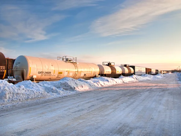 Trains at a standstill — Stockfoto