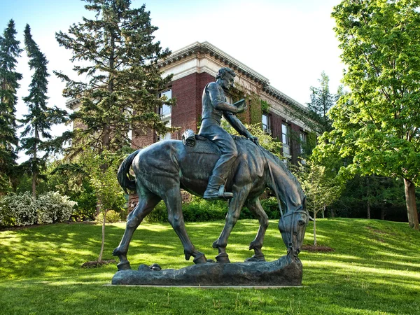 "Giovane Lincoln a Cavallo " — Foto Stock