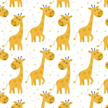 Zürafalar çocuksu, kusursuz bir desen..