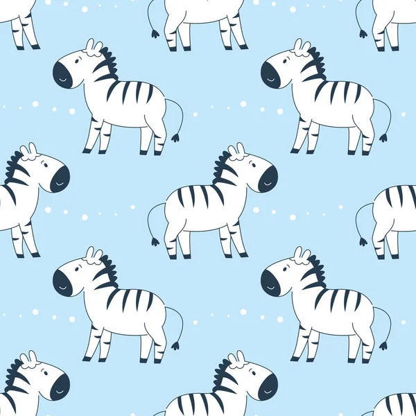 Zebra ile çocuksu, pürüzsüz desen.