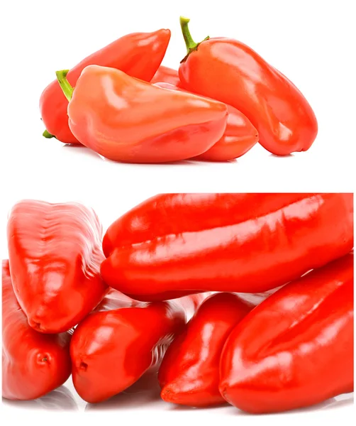Fresh red bell peppers — Stock Photo, Image