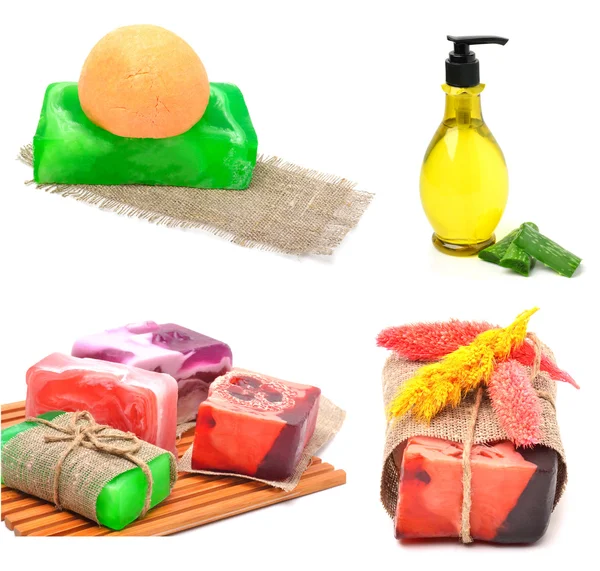 Different handmade soaps — Stock Photo, Image