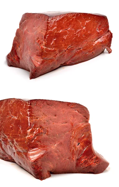 Surowej wołowiny wątroby — Zdjęcie stockowe