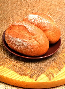 Taze ekmeği ve Sivas'tan plaka üzerinde rulo