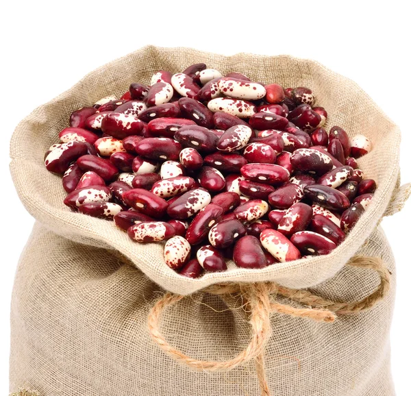 Red kidney beans in the sack — Stock Photo, Image