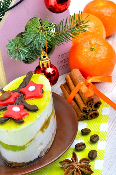 Christmas läcker tårta — Stockfoto