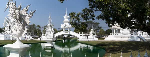 White Bridge Panorama, Chiang Rai Thailand — Stock Photo, Image