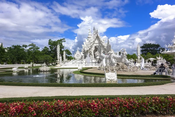 Wat Rong Khun Ansicht, Chiang Rai thailand — Stockfoto