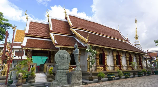 泰国清莱 watklangwiang 寺 — 图库照片