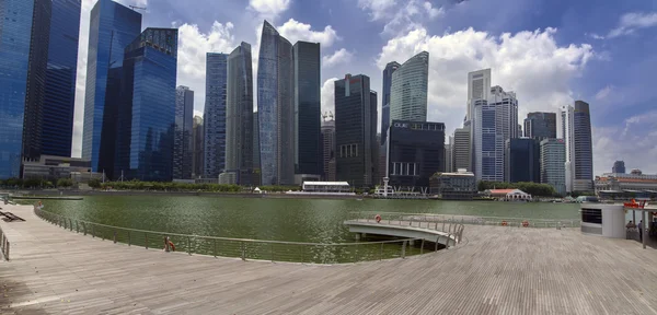 Singapur gökdelenler. — Stok fotoğraf