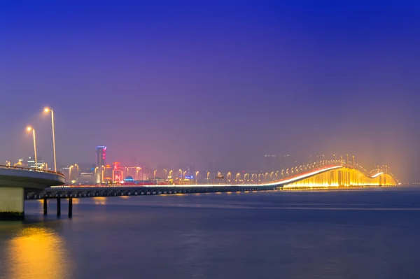 Macau bij nacht. — Stockfoto