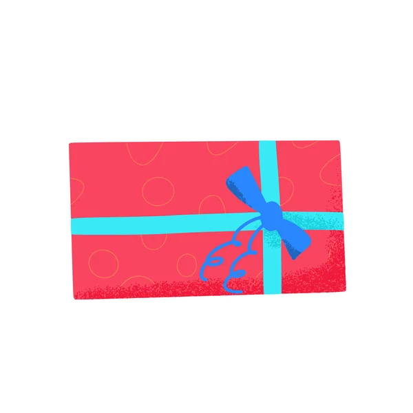 礼品盒被白色背景隔离 很有天赋节日礼物的象征 矢量说明 — 图库矢量图片