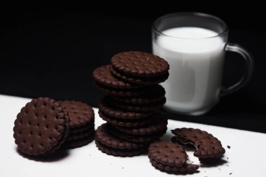 Çikolatalı kurabiye ve süt..