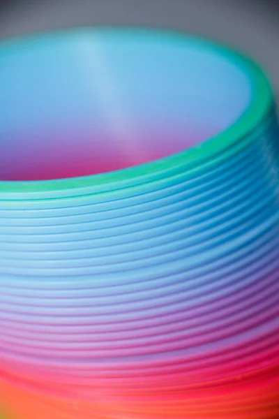 Textura Arco Íris Colorido Plástico Arco Íris Brinquedo — Fotografia de Stock