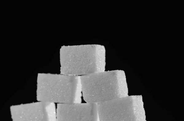 Sugar Cubes Close — Stock Photo, Image