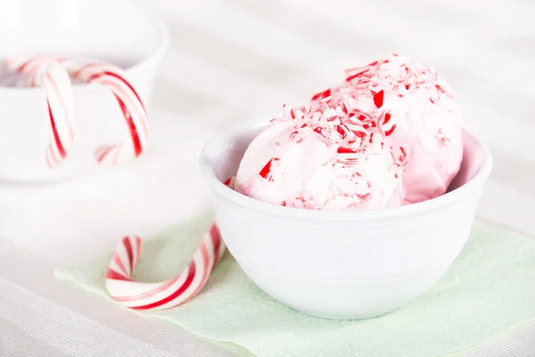 Naneli şekerler ile dondurma — Stok fotoğraf