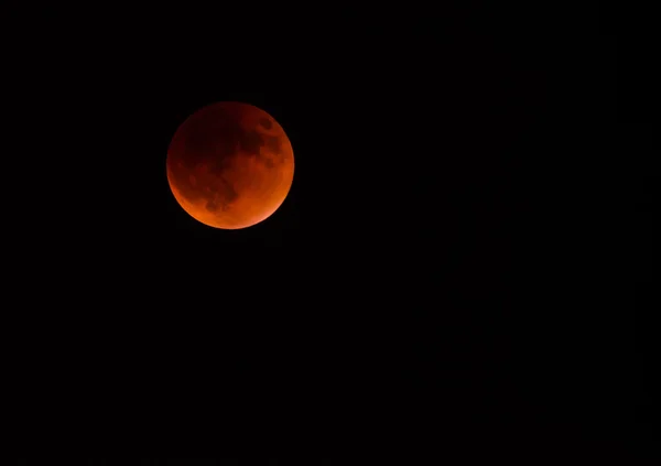 Celková Supermoon zatmění — Stock fotografie