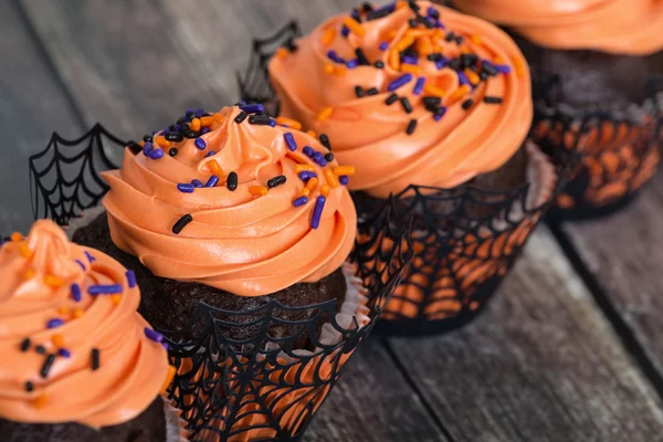 Festlig Halloween cupcakes — Stockfoto