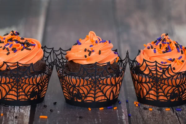 Festlig Halloween cupcakes — Stockfoto